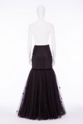 Charlotte 01B Victorian Black Tulle Fish Tail Skirt