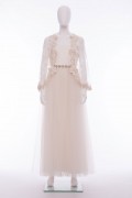 Cassandra Ivory Lace Sequin Wedding Bridal Dress