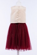 Belle Embellished Crop Top Tulle Skirt