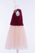 Belle Embellished Crop Top Tulle Skirt