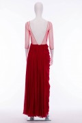 Lydia 02 Red Black Tie Prom Formal Evening Gown