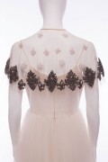 Darcey Hand Embellished Sequin Cape Wedding Dress