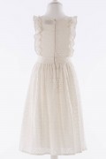 Christina White Cotton Eyelet Embroidered Dress